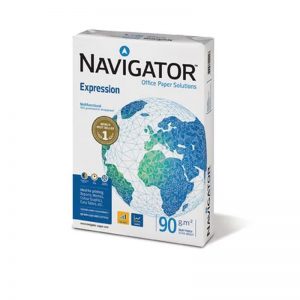 Lot de 5 Ramettes de Papier Blanc NAVIGATOR A4 90G/M² 500 Feuilles
